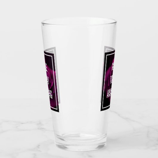 Maak vandaag een ongelooflijk Paars Roos Inspirere Glas (Links)