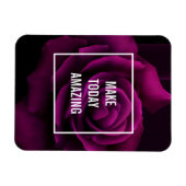 Maak vandaag een ongelooflijk Paars Roos Inspirere Magneet (Horizontaal)