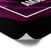 Maak vandaag een ongelooflijk Paars Roos Inspirere Poster (Hoek)