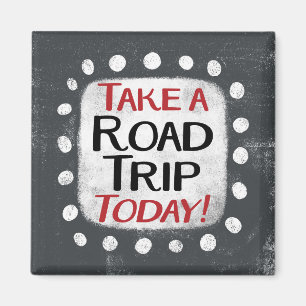 Maak vandaag een roadtrip met de koelkastmagneet magneet