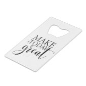 Maak vandaag geweldig creditkaart flessenopener (Voorkant Gekanteld)