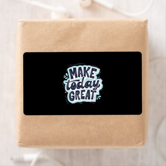 Maak vandaag geweldig etiket (Insitu)