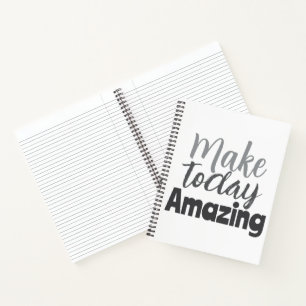 Maak Vandaag Geweldig Inspirerend Citaat Notitieboek