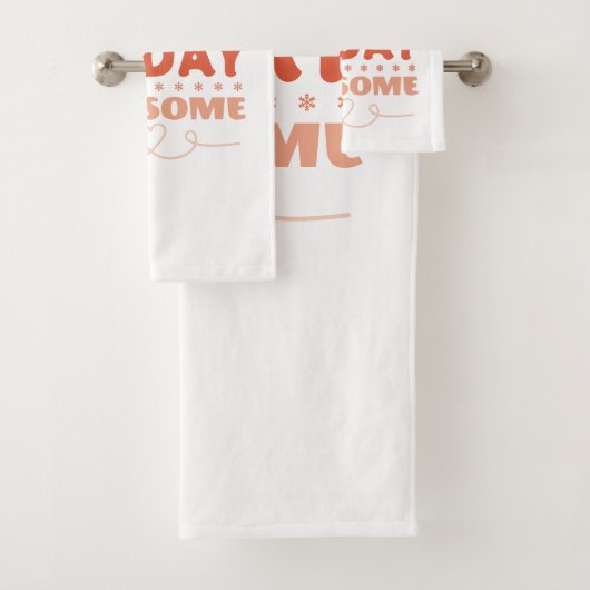 Maak Vandaag Geweldig Retro Typografie Bad Handdoek (Insitu)