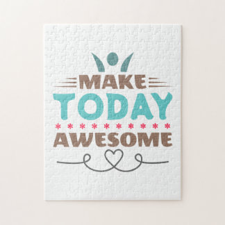 Maak Vandaag Geweldig Retro Typografie Legpuzzel