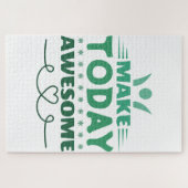 Maak Vandaag Geweldig Retro Typografie Legpuzzel (Horizontaal)