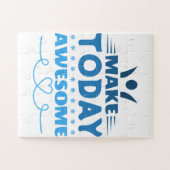 Maak Vandaag Geweldig Retro Typografie Legpuzzel (Horizontaal)