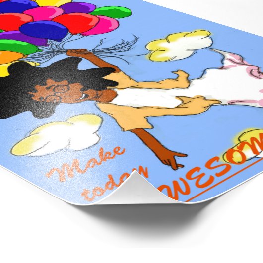 Maak vandaag Geweldige afdrukken Foto Afdruk (Hoek)