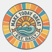 Maak Vandaag Groot Sticker (Voorkant)