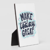 Maak vandaag grote Motivatie citaten ontwerp Fotoplaat (Zijkant)