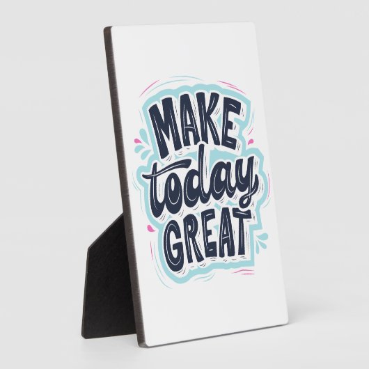 Maak vandaag grote Motivatie citaten ontwerp Fotoplaat (Zijkant)