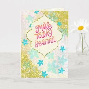 Maak Vandaag Mooi - Handletteren Inspiratie Kaart