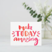 Maak vandaag ongelofelijk 2 briefkaart (Staand voorkant)