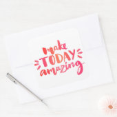 Maak vandaag ongelofelijk 2 vierkante sticker (Envelop)