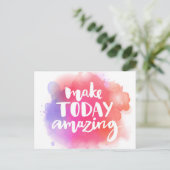 Maak vandaag ongelofelijk briefkaart (Staand voorkant)