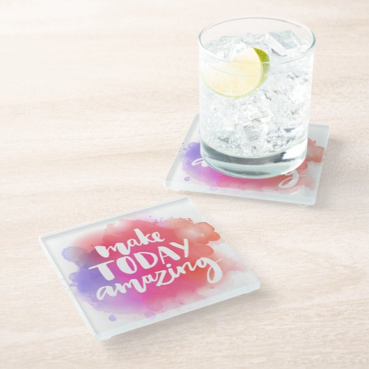 Maak vandaag ongelofelijk glazen onderzetter (Schuin)