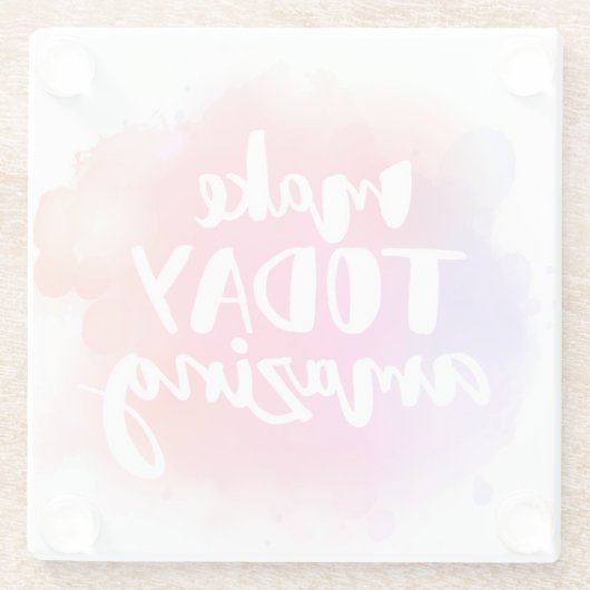 Maak vandaag ongelofelijk glazen onderzetter (Achterkant)