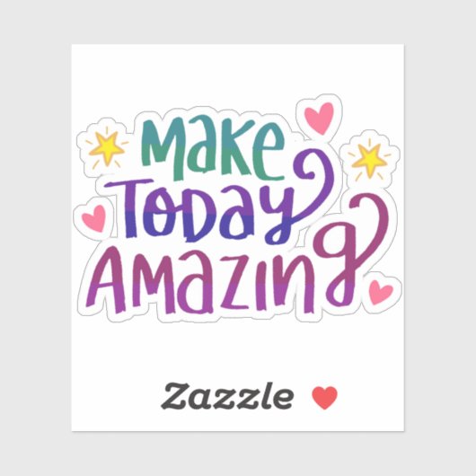 Maak vandaag ongelofelijk | INSPIREREND Sticker (Vel)