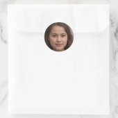 Maak vandaag ongelofelijk ronde sticker (Tas)