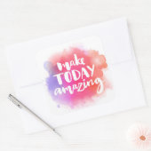 Maak vandaag ongelofelijk vierkante sticker (Envelop)