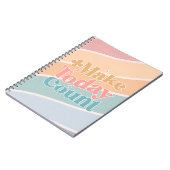 Maak vandaag tellen Inspirerend offerte Notitieboek (Linkerzijde)