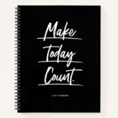 Maak vandaag tellen Motivatie offerte Aangepast Notitieboek (Voorkant)