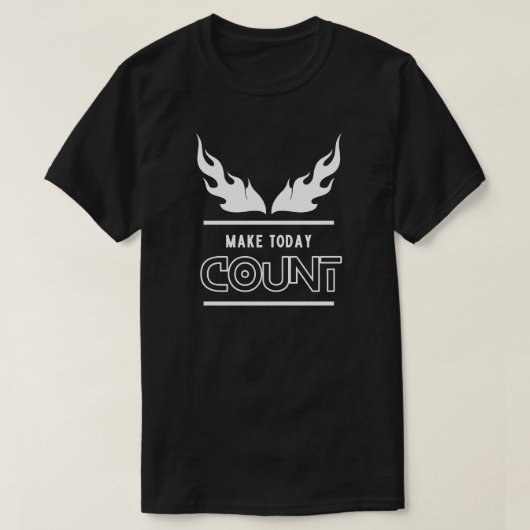 Maak vandaag tellen Motivatie T-shirt (Design voorkant)