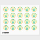 Maak vandaag tellen – Retro Peace Hand Sticker (Vel)