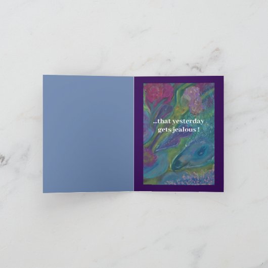Maak vandaag zo geweldige dat gisteren jaloers wor kaart (Binnen)