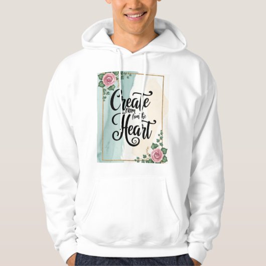 Maak vanuit het hart 3 hoodie (Voorkant)