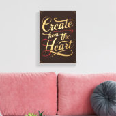 Maak vanuit het hart canvas afdruk (Insitu (Woonkamer))