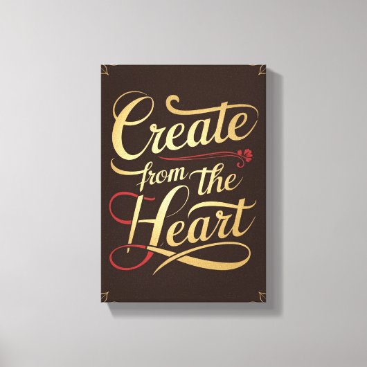 Maak vanuit het hart canvas afdruk (Voorkant)