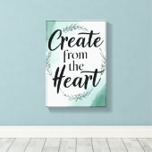 Maak vanuit het hart optie 2 canvas afdruk (Insitu (Houten vloer))