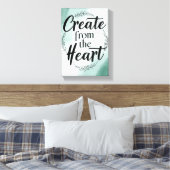 Maak vanuit het hart optie 2 canvas afdruk (Insitu (Slaapkamer))