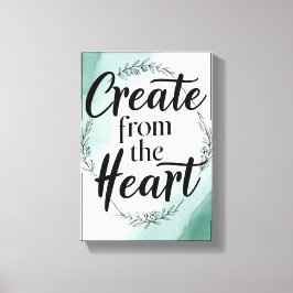 Maak vanuit het hart optie 2 canvas afdruk