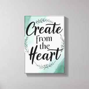 Maak vanuit het hart optie 2 canvas afdruk