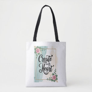 Maak vanuit het hart tote bag