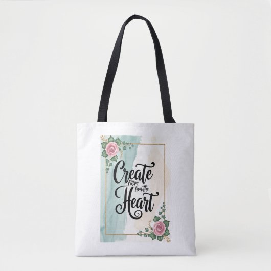 Maak vanuit het hart tote bag (Voorkant)