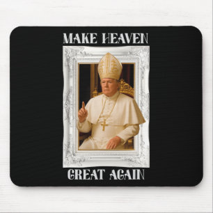 Maak Vaticaan Groot Again Funny Paus Trump Retro C Muismat