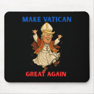 Maak Vaticaan Groot Again Funny Paus Trump Retro C Muismat