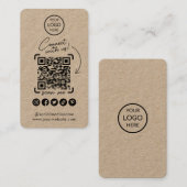 Maak verbinding met de Amerikaanse Kraft Social Me Visitekaartje (Voorkant / Achterkant)