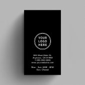 Maak verbinding met de Amerikaanse Logo QR-code zw Visitekaartje