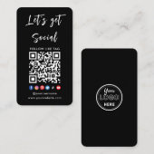 Maak verbinding met de Amerikaanse Qr Code Profess Visitekaartje (Voorkant / Achterkant)