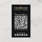 Maak verbinding met de Amerikaanse QR-code Social  Visitekaartje (Voorkant)