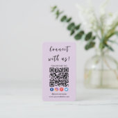 Maak verbinding met de Amerikaanse Qr-code Social  Visitekaartje (Staand voorkant)