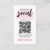 Maak verbinding met de Amerikaanse Social Media QR Informatiekaartje (Voorkant)