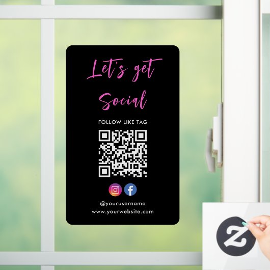 Maak verbinding met de Facebook Qr-code van het Am Raamsticker (Huis)