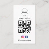 Maak verbinding met de Facebook QR-code van het Am Visitekaartje (Voorkant)