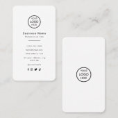 Maak verbinding met de Facebook QR-code van het zw Visitekaartje (Voorkant / Achterkant)