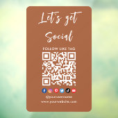 Maak verbinding met de Professional Terracotta van Raamsticker (Vel 3)